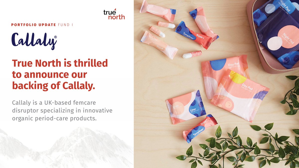 We're thrilled to welcome British #femcare innovator <a href="/mycallaly/">Callaly</a> to our portfolio! 😍

We are SO excited to work with Callaly as they continue to disrupt the conversation around #periods,  #gender, and #sustainability.

It's just one of the ways we are making a #TrueNorthImpact