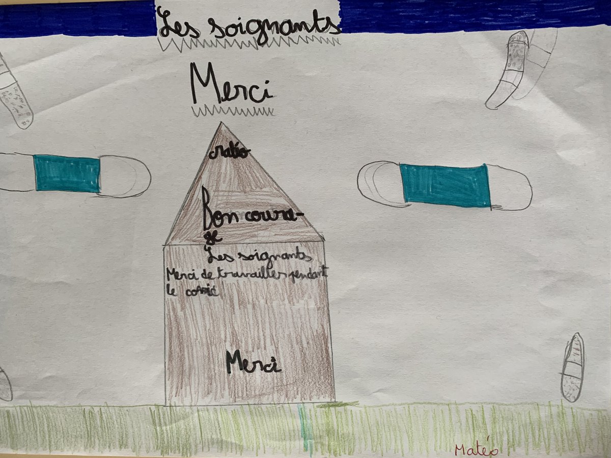 #1dessinpour1soignant, n°5 de la part de Matéo