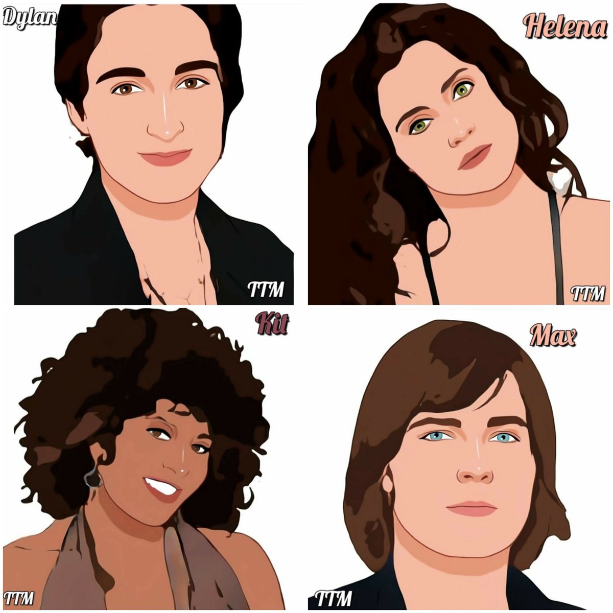 TibetteMovement's tweet photo. The original L Word cast in toons. These were a little harder to do but all done now.😍 #FanArt @PamGrier @RachelShelley @sarahshahi @msmiakirshner #RoseRollins #DanielaSea https://t.co/4rJagwc79j