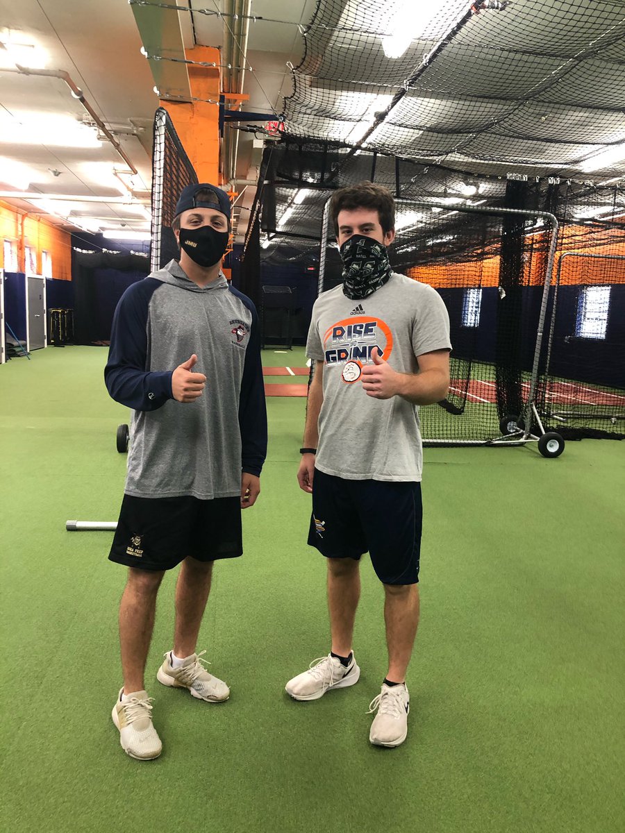 A couple pretty good lefties training at <a href="/RnG_Training/">Rise and Grind Training</a> over the break. <a href="/JMUBaseball/">JMU Baseball</a> <a href="/StetsonBaseball/">Stetson Baseball</a> 
#GoGaels⚾️