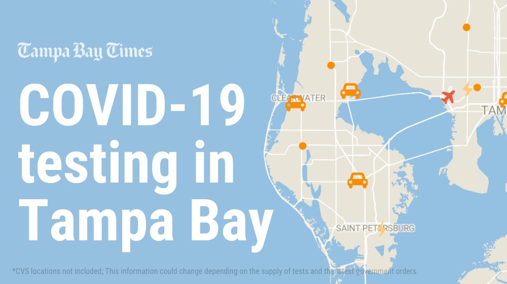 Looking for a test this week? Here are sites in Tampa Bay — just don’t bet on Thursday:  https://trib.al/0OUA8kp  Note: If you test negative, you may still have the virus if you haven’t quarantined and were possibly exposed recently. You should still distance and wear masks.