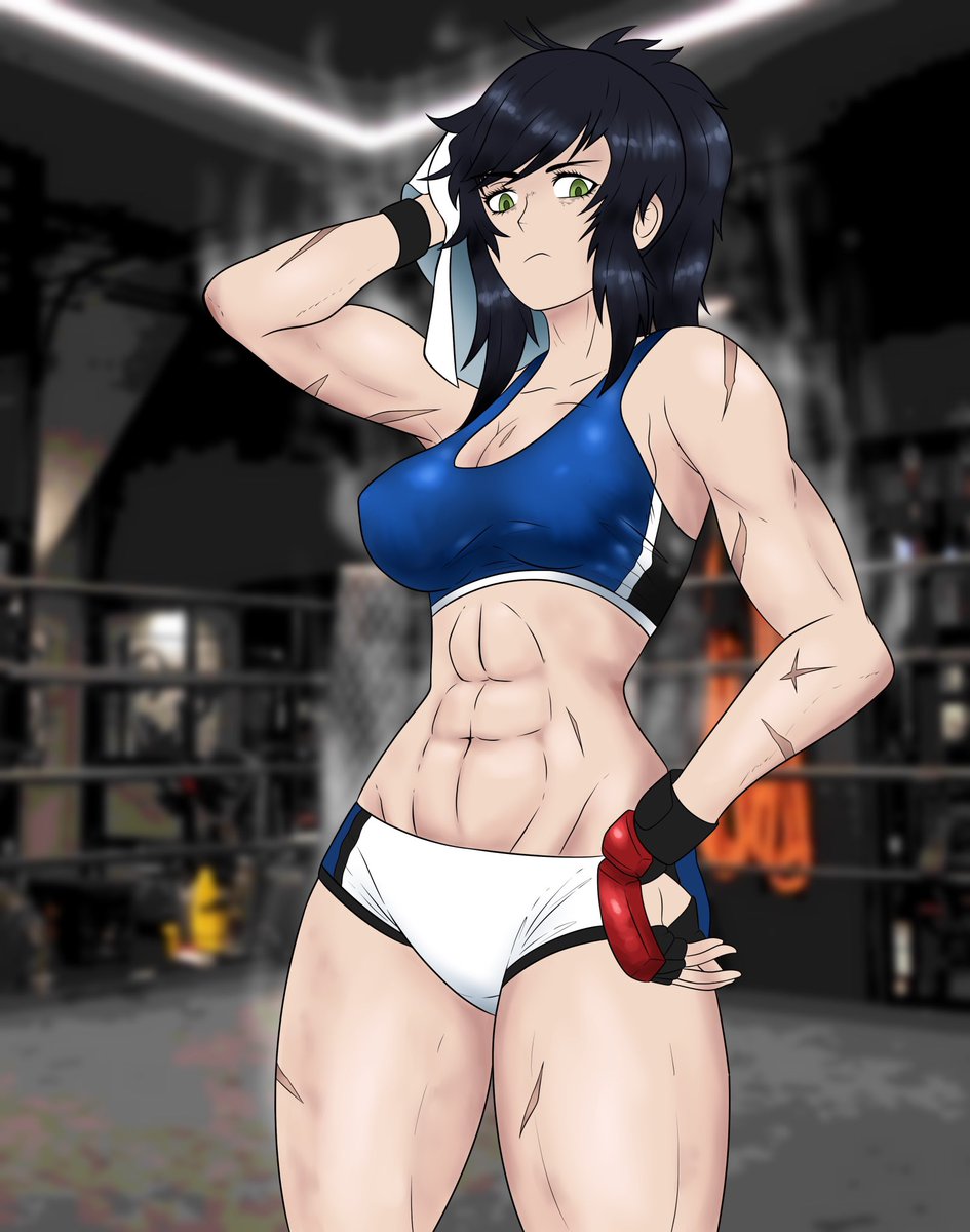 Sian_arts_G's tweet photo. Lucia Rodriguez finishing her workout from my manga Last Angels #fit #muscle #anime #manga #hot #lastangels #cute #鬼滅の刃 https://t.co/6xbEyeZy4P