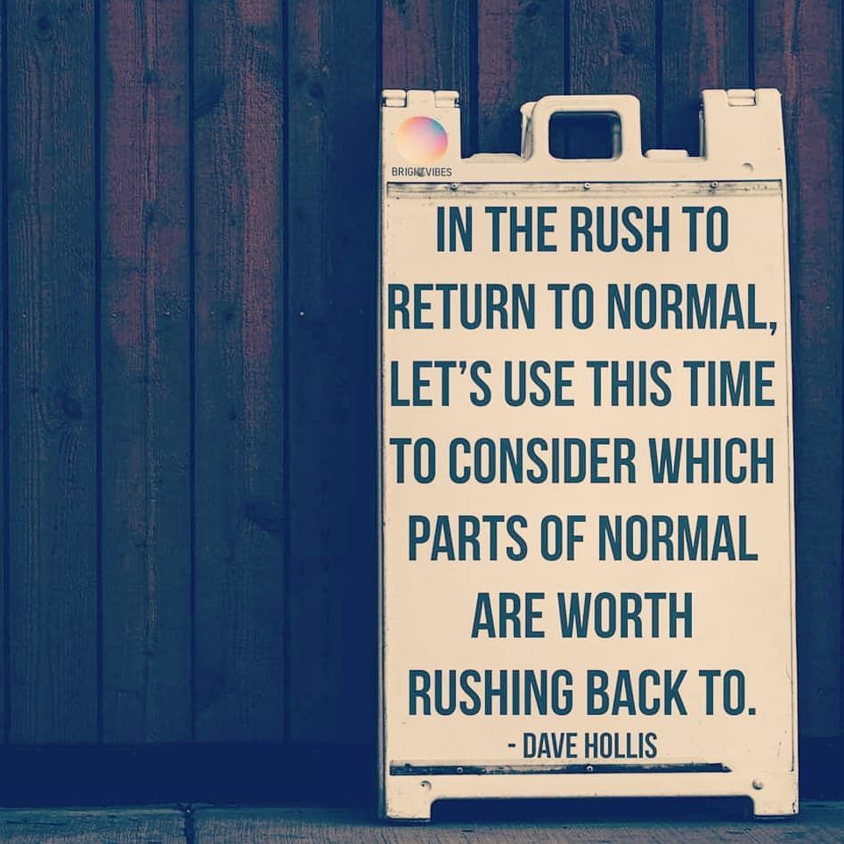 Let us think of the important things in life first.