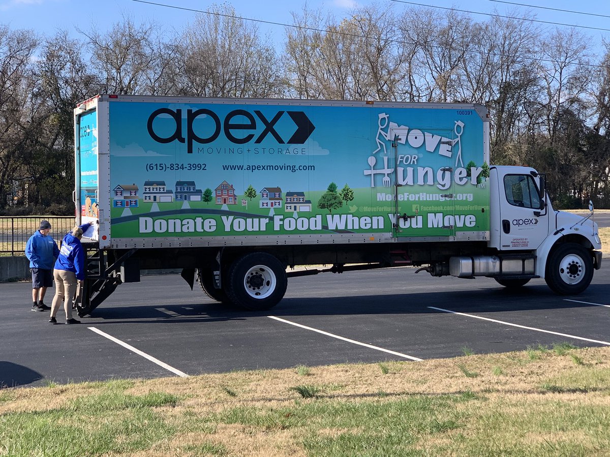 SCMSFCCLA's tweet photo. Thank you #ApexStorage for partnering with us in our annual Thanksgiving food drive for @NourishFB! Approx 1,023 pieces @SCMFalcons @rucoschools https://t.co/bnYt1yvlsG