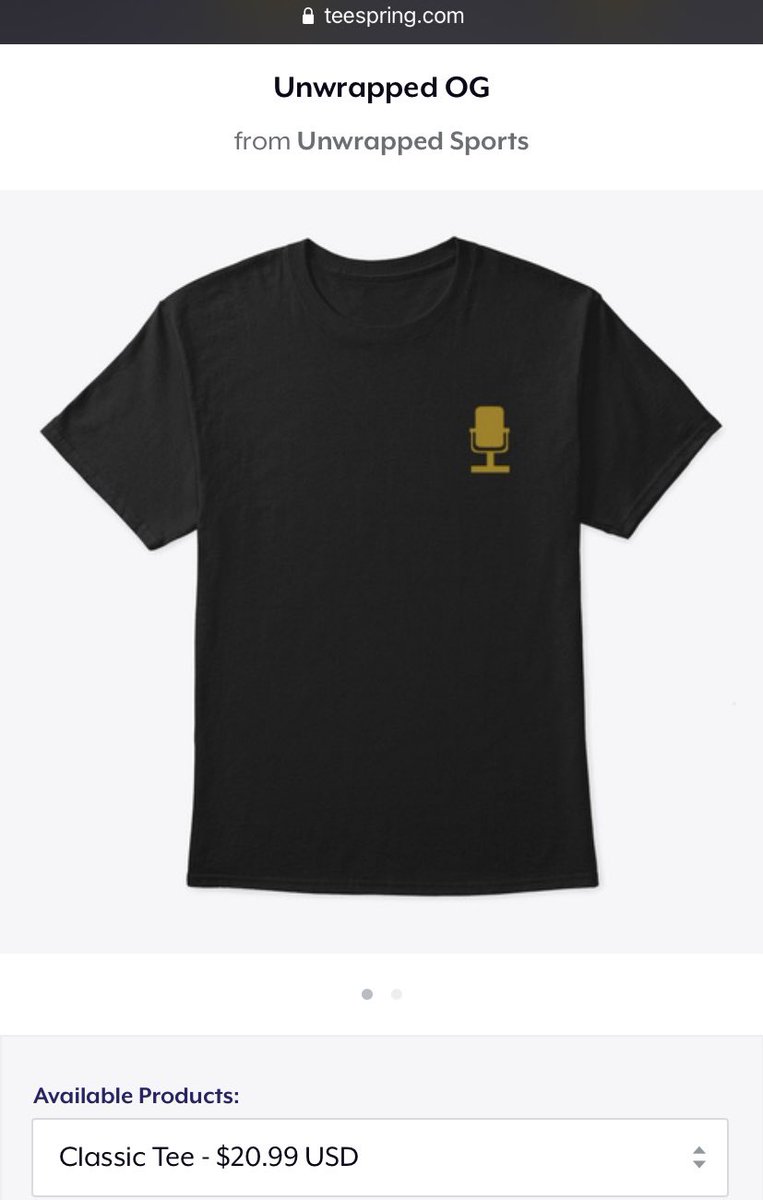 UnwrappedSports's tweet photo. #UnwrappedShop item of the day 📸

Check out the original look of @UnwrappedSports on a classic tee 🤩 Only $20.99 to support in style! 

OG Shirt: https://t.co/UCpmit10ub

Shop: https://t.co/OGINvXLbDP https://t.co/jCQEEhOJOr