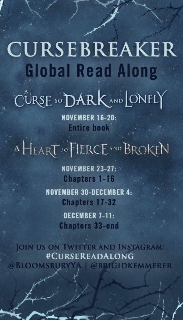 MegzMegz998's tweet photo. Hey #Cursebreakers! We’re now into the second week of the #CurseReadAlong and it’s the first part of #AHeartSoFierceandBroken! 🙌🏻 I’m ready to cheer on my lil cupcake - Lia Mara!
#BrigidKemmerer @bloomsburykids https://t.co/wERqsWNi5N