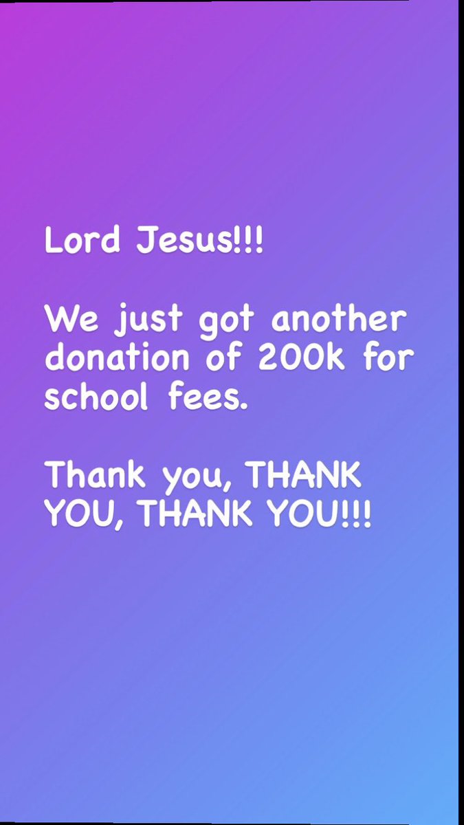 Woohoo!!! We just got another 200k for school fees. Thank You, Jesus!!! More children whose parents won’t have to worry about fees! #giveback #humanity #humanitarian #makeadifference #helpingothers #socialimpact #nochildleftbehind #sdg4 #communitydevelopment #helpourstudents