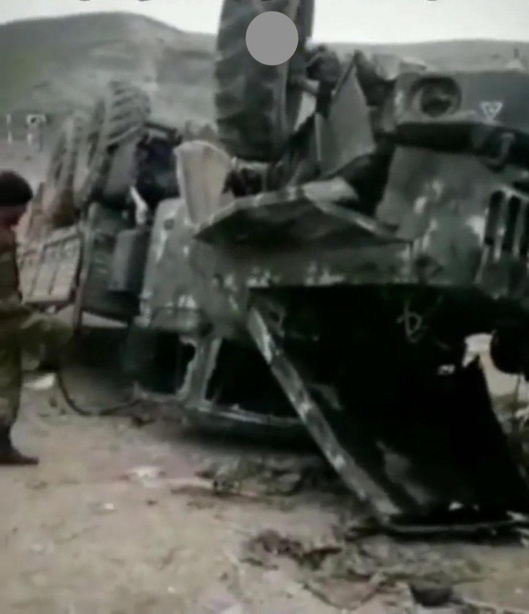 14. Pics of more captured/damaged Azeri/NKR soft-skins:1) a UAZ-452 military ambulance h/t  @panzerQQ2) GAZ-33083) URAL-4320 both from  @khalfaguliyev 4) ZiL-131All appear new although for the GAZ there are a few on our list that are too unclear/obscured to be 100% certain.