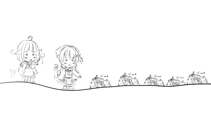 @water_kankore もしかして、海で遭遇するたくさんのベイちゃんって... 