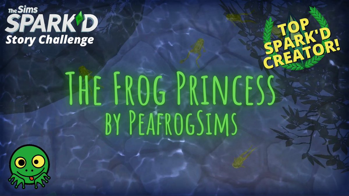 peafrogsims's tweet photo. So pleased to announce that my story, The Frog Princess, was picked as one of the Top #Sparkd Creators for #CreatureCreation! 

Congratulations to everyone!!

You can watch it here if you haven't seen it! https://t.co/JbOmsYhCCi

#SparkdCreature #SimsSparkd #TheSims #Sims4 https://t.co/Y0xLn7Aqqf