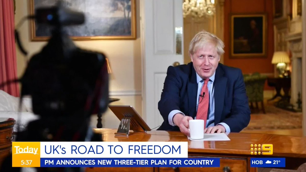 UK Prime Minister Boris Johnson has set out a new three tier plan for when the country emerges from lockdown. 9News