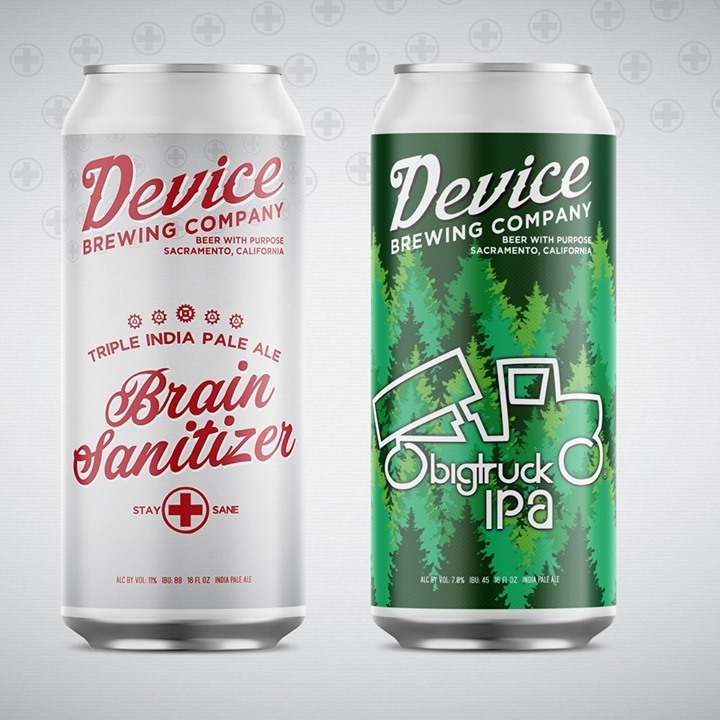 We have a double can release coming up this Wednesday to accompany our bigtruck® event at Ice Blocks starting at noon. bigtruck® IPA, Brain Sanitizer Triple IPA, and THREE Device x bigtruck® cobranded hats will be available at all locations Wednesday at … instagr.am/p/CH8bfrrjomH/
