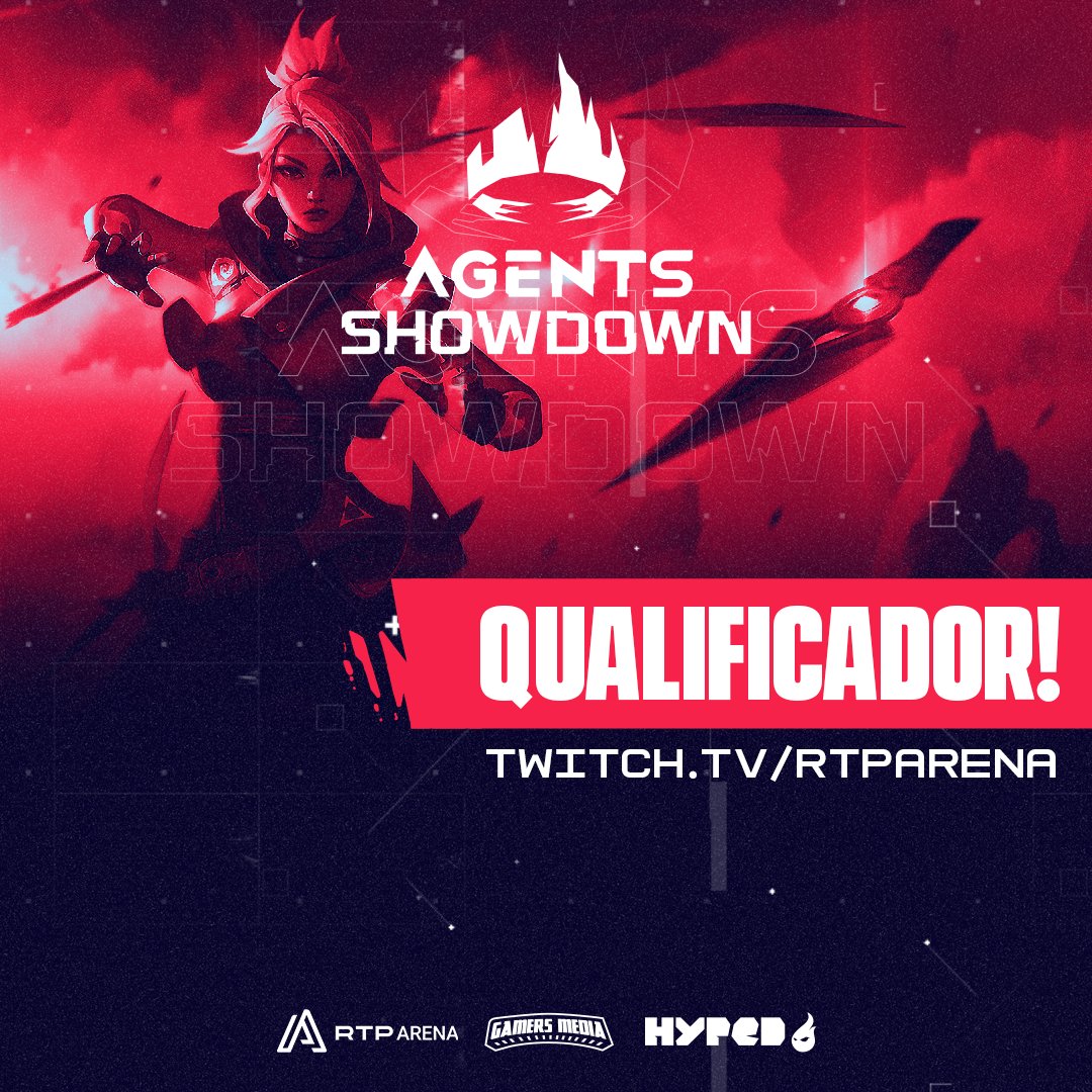 Estamos a entrar em jogo para encontrar quem vai desafiar a <a href="/ftwesports/">FTW | For The Win Esports</a> na Final do Agents Showdown #4!

📺 twitch.tv/rtparena

🎙️ <a href="/commanderbonny/">João D'Sousa Antunes 🤠✍️</a> &amp; <a href="/m0oVe/">Moove</a>
