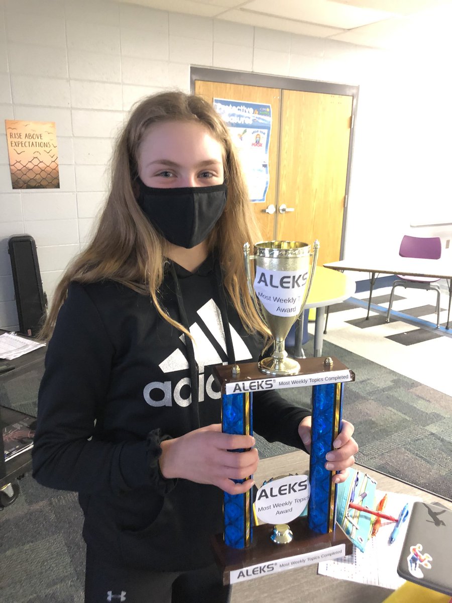 kubi1b's tweet photo. Top Weekly Topic ALEKS winners with a combined total of 159 completed in one week!!! So proud of all my students for pushing themselves to do a little extra!!! #mertonint #Mertonproud https://t.co/L9BXtZUvCQ