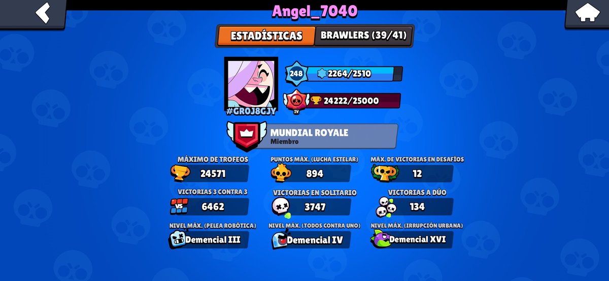 JoseAngelMelen2's tweet photo. @PaOlivLiv @BrawlStarsES Yo puedo, necesito mejorar en algunos brawler.
Por aquí dejo mis datos dentro del juego https://t.co/JkVxlTN3a1