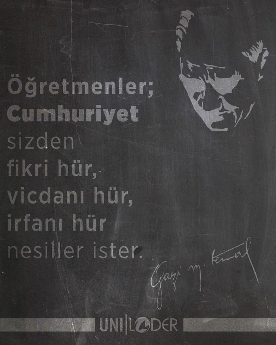 uniloder's tweet photo. Başta Başöğretmen Mustafa Kemal Atatürk olmak üzere tüm öğretmenlerimizin Öğretmenler Günü Kutlu Olsun.
#uniloder
#loder https://t.co/5QDuSdH4IH