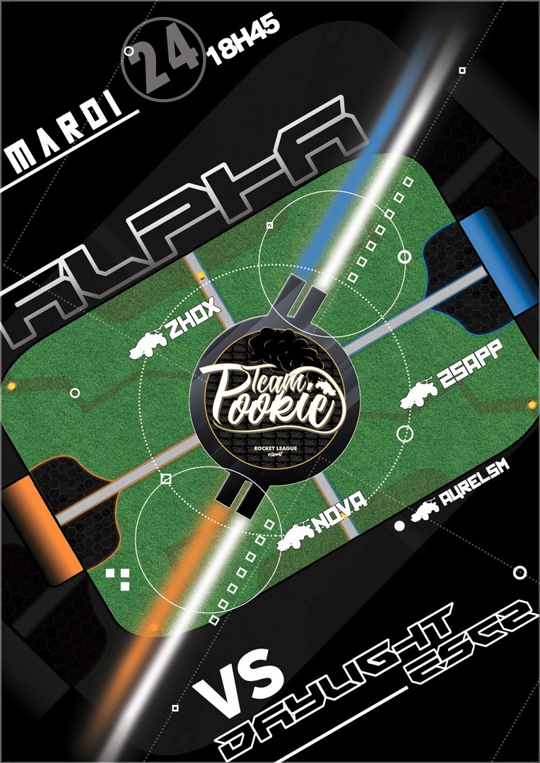 RlPookie's tweet photo. C'est le dernier match pour espérer encore accrocher les playoffs pour les Alphas ! RDV demain 18H45 #RBRS @RocketBaguette https://t.co/F3ypStxrjZ