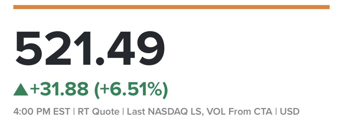 SPCX100T's tweet photo. For the first time in the history, Tesla $TSLA has closed at above $500!!

Congrats @elonmusk, @tesla team &amp; all long term investors!!

YES!! WE DID IT 🦾🦾🦾 https://t.co/pQRQQSkksJ