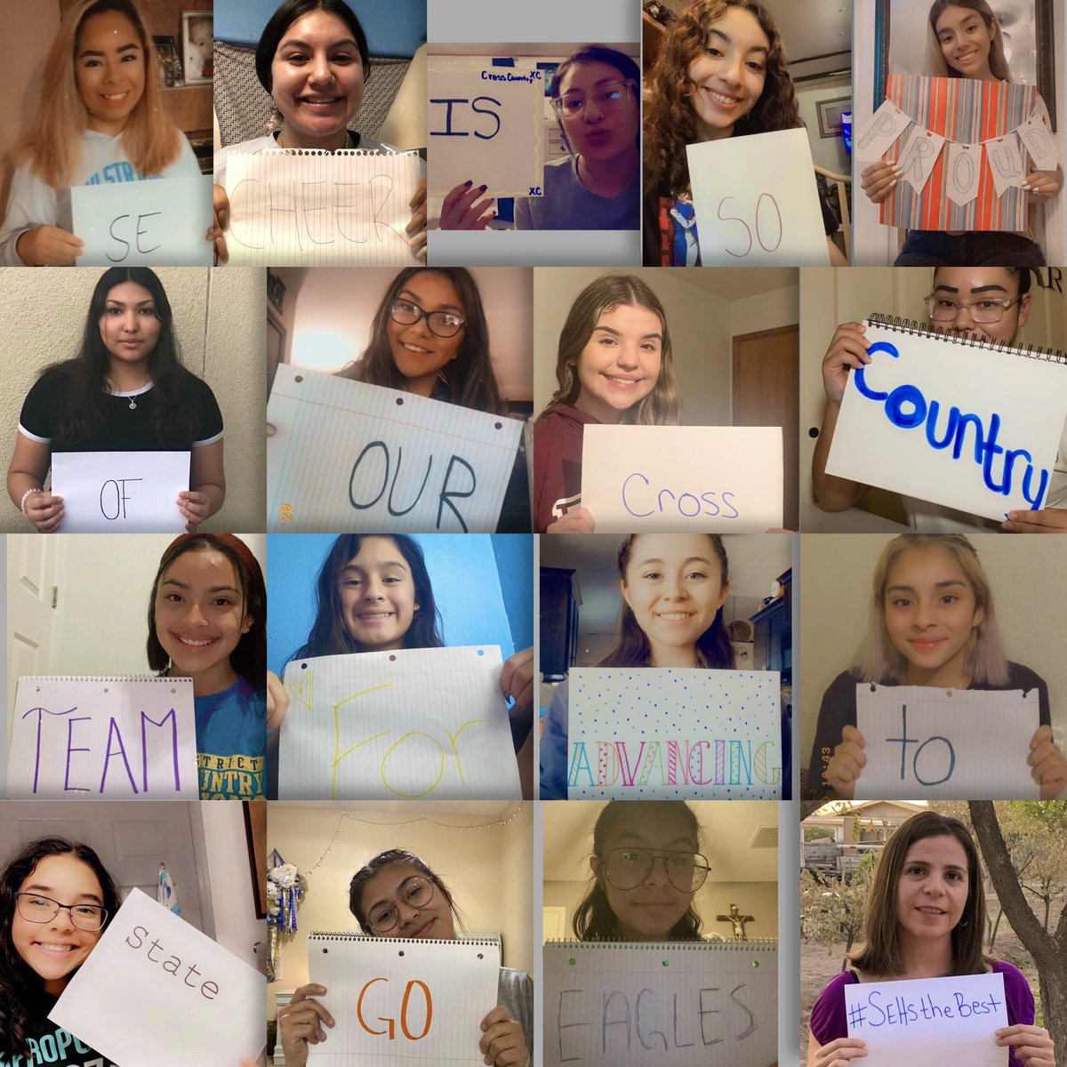 SE cheer wishes our XC team the best of luck at state tomorrow! Bring home the win boys! 🏆🥇 We believe in you! #sehsthebest #cheerlife @chavitomorales4 @df4fb018ee82489 🏃