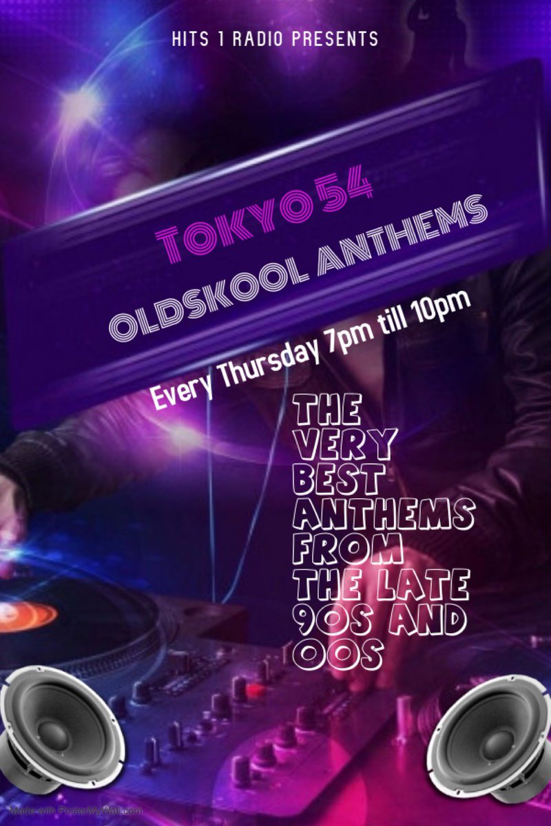 hits1station's tweet photo. 🚨 NEW DJ to HITS1, We have a brand new OLDSKOOL ANTHEMS DJ hitting the airwaves this Thursday from 7PM! Tokyo 54 is embracing the decks, he ecstatic to relive all the blasts from the pasts! Warm welcome! HITS1 keeps on growing 📈 https://t.co/tb7g6KTz1N