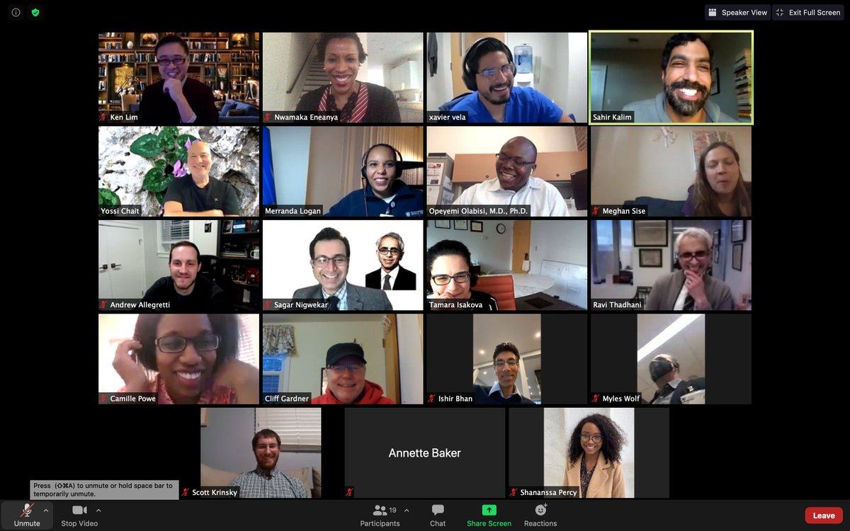 How do you honor a fantastic #mentor like Dr. Ravi Thadhani after receiving the <a href="/ASNKidney/">American Society of Nephrology</a> John P. Peters Award? You have <a href="/MerrandaMD/">Merranda Logan, MD, MPH, FACP</a> fake having an urgent "personal problem" and throw a surprise Zoom party! We love you Ravi! <a href="/MassGenBrigham/">Mass General Brigham</a>