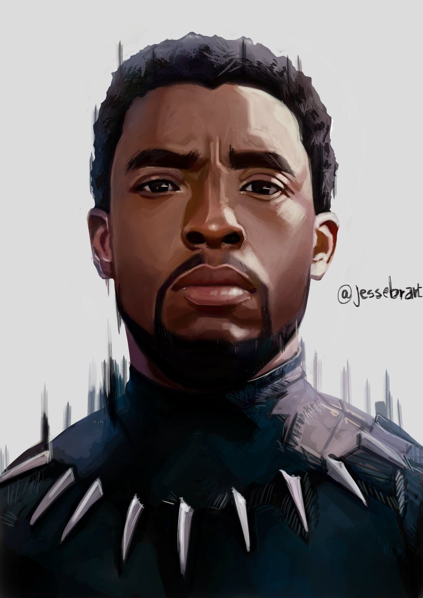 jessebrart's tweet image. Assisti novamente #BlackPanther e me deu uma enorme vontade de desenhar, Chadwick nasceu pra esse papel, um ator que já faz e sempre irá fazer falta na cultura pop.