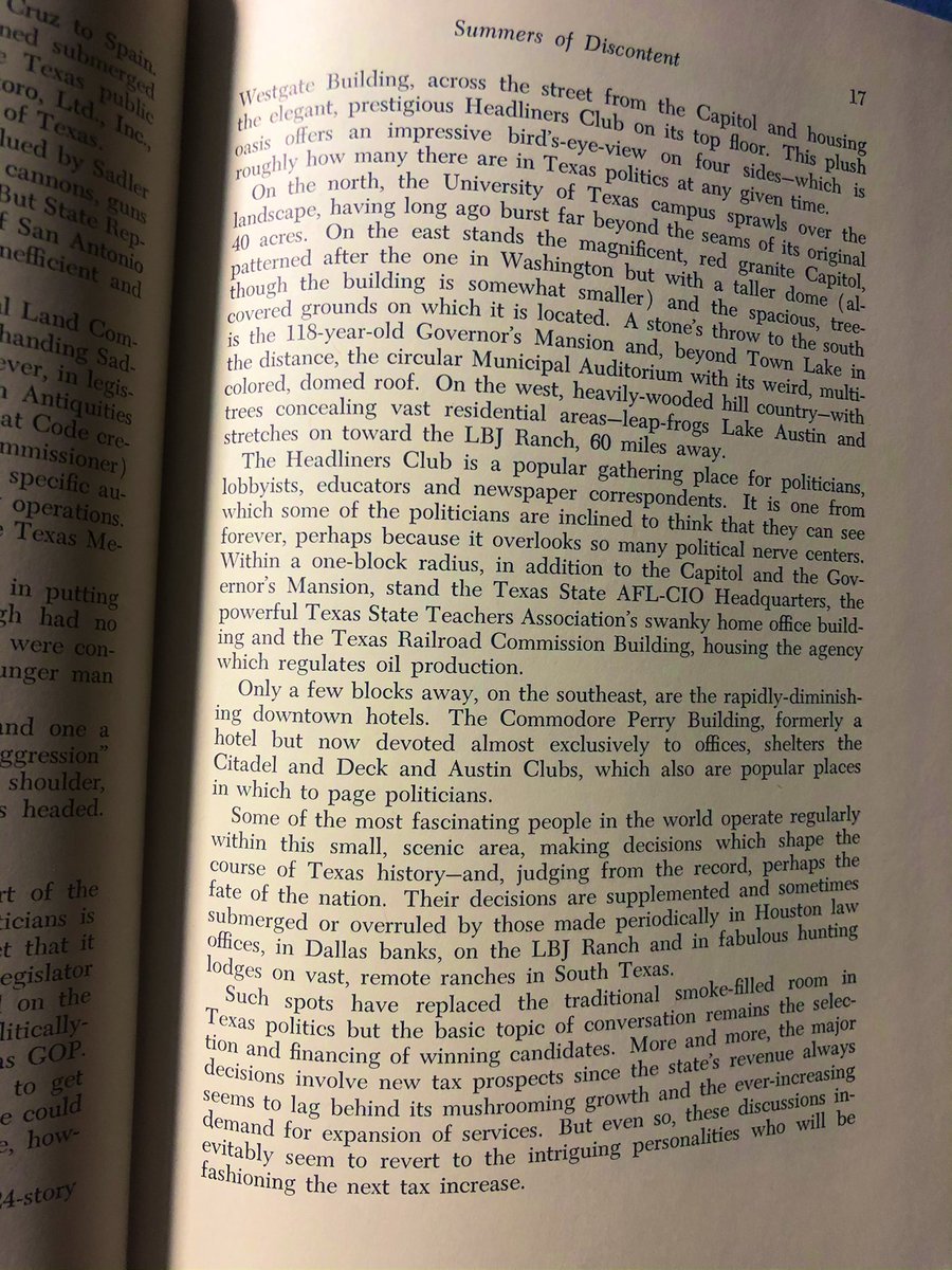 wardwyatt_'s tweet photo. Anyone in the #txlege remember Jimmy Banks? I found this book my father had in storage. It’s from 1971.
He was a sports editor of the @statesman and political and sports writers for @dallasnews AND staffed 2 Governors and a U.S. Senator’s campaign in Texas.
#ThanksgivingReading https://t.co/aO3Ju2N4l7
