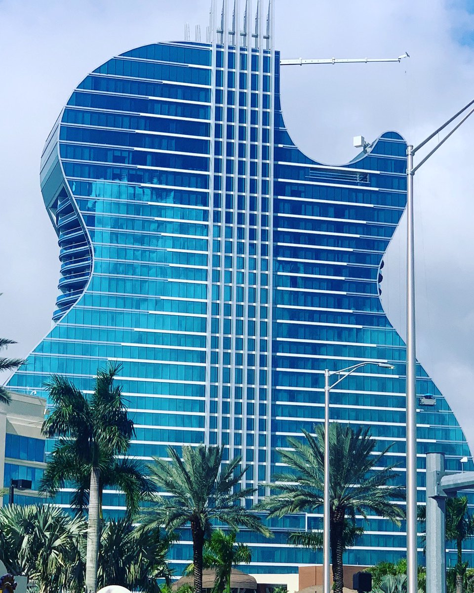 BonnieKaufman's tweet photo. Love driving by this new #SouthFlorida Icon!! @HardRockHolly #guitarhotel #Hollywood #Florifa #realestate #movingtoflorida #lovewhereilive https://t.co/lotazK9zwr
