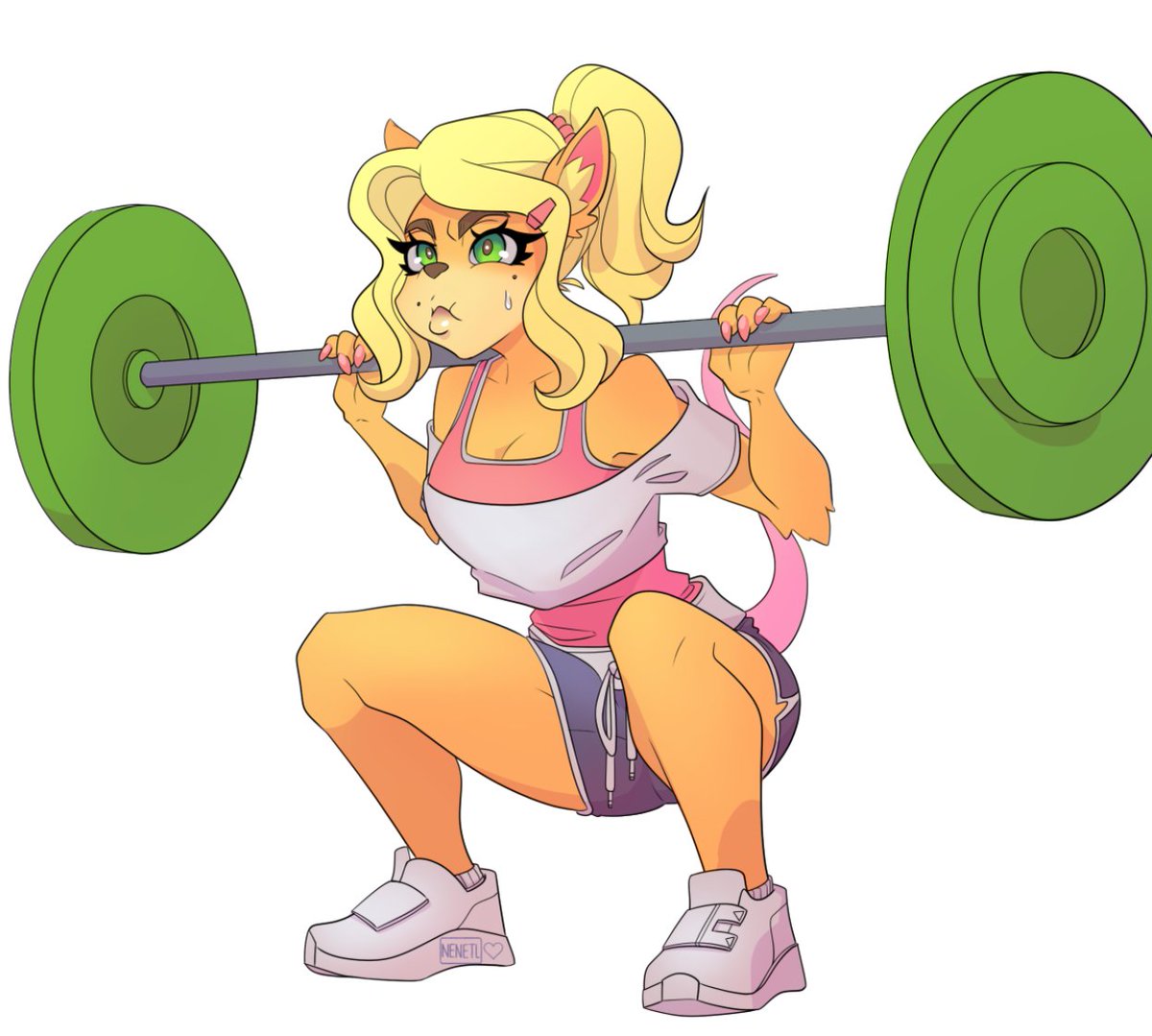 Last night's cooldown with sporty Tawna #CrashBandicootFanArt