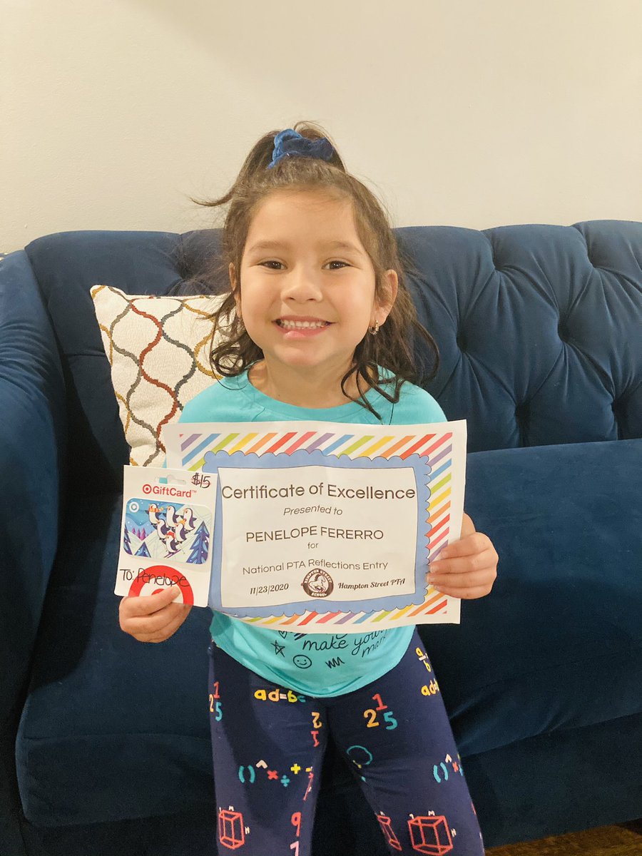 Proud mom! Thank you <a href="/hampton_pta/">Hampton Street PTA Mineola</a>  she’s so happy she won!! <a href="/mrspingitore/">Roneldy Pingitore</a> @ms_oddo