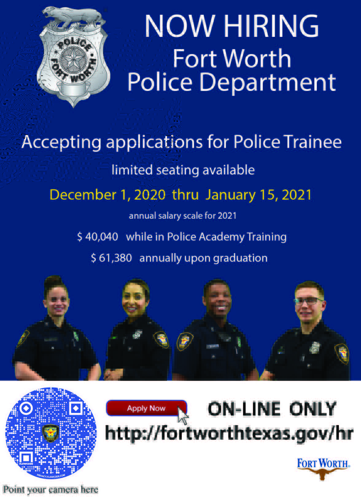 fort-worth-police-on-twitter-nowhiring-soon-applications-for-police-trainee-officer-open-on-december-1-the-link-to-the-job-post-will-be-shared-to-our-page-on-dec-1-please