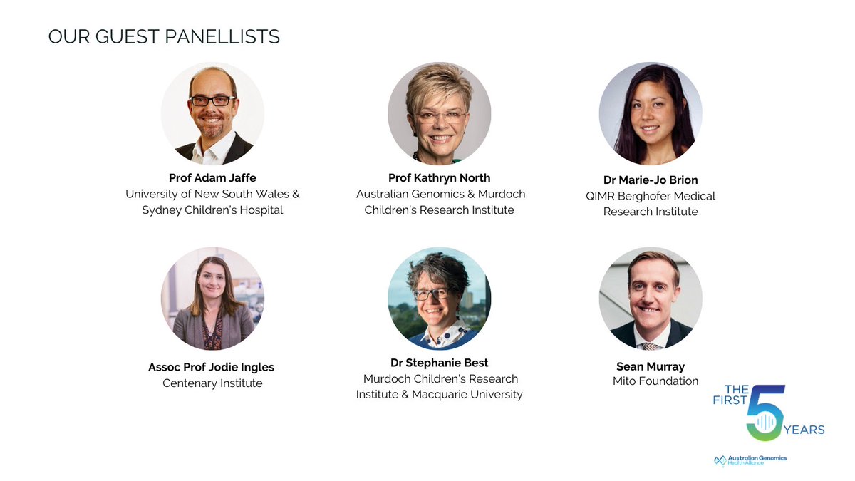 AusGenomics's tweet photo. Not long until our special webinar event ‘Australian Genomics: the first five years’. Join us December 4, 10am-12pm AEDT. More on our panellists and registration via our website. https://t.co/pULQCgjD18 https://t.co/7q7WNbRHFB
