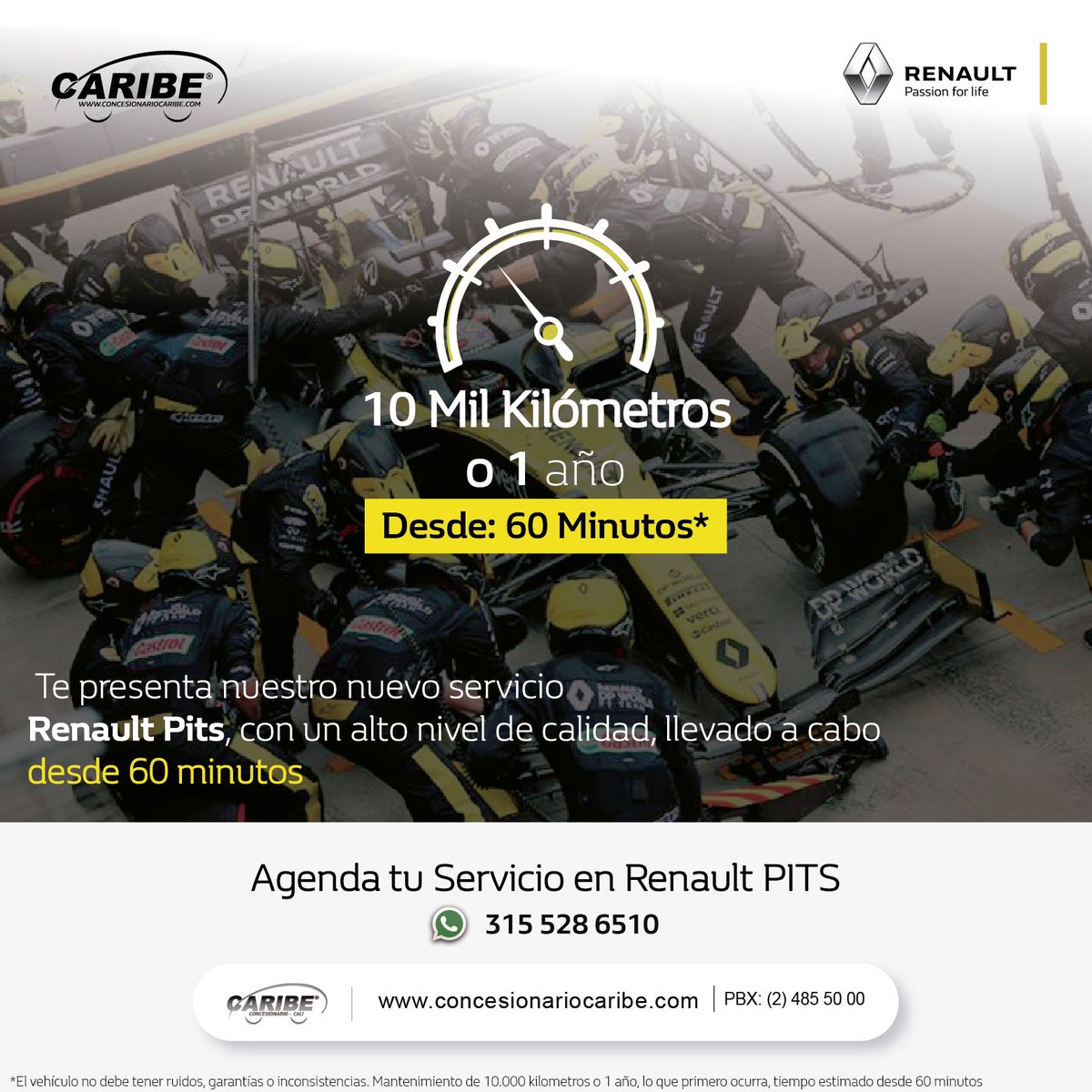 ¿Quieres saber el costo de tu próximo mantenimiento o agenda tu cita?
Caribe te lo cotiza rápidamente o agenda tu cita desde tu WhatsApp, escríbenos : 315 528 6510
Web: https://t.co/iYM4AioZn5
PBX: 485 50 00
#Cali #CaliCo #CaliesCali #Buga #Valle #ValledelCauca #Renault https://t.co/7IHWjSySbL