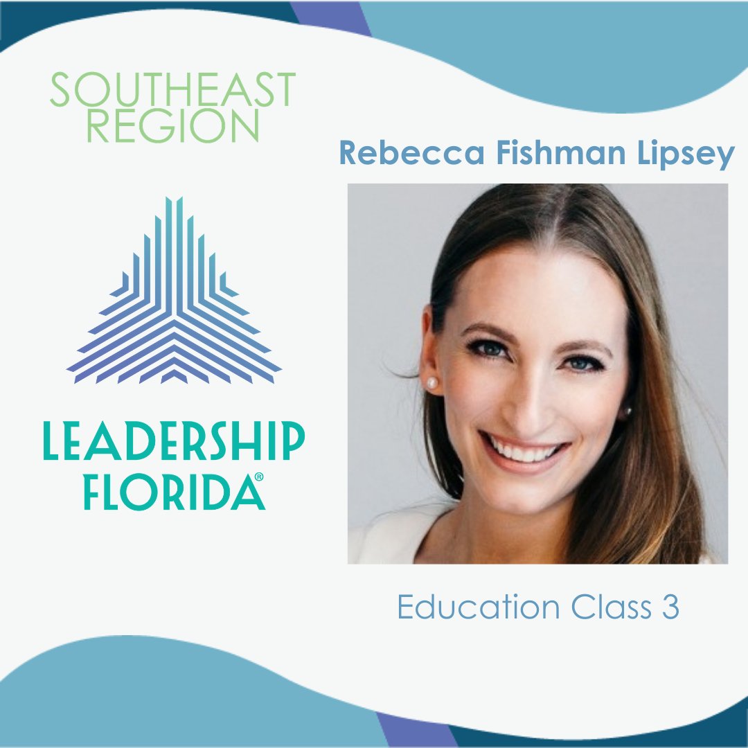 LeadershipFla's tweet photo. Congratulations to Rebecca Fishman Lipsey #EducationClass3, President & CEO of @MiamiFoundation for being named @FloridaTrend's 500 most influential leaders in Philanthropy/Non-Profits!
Rebecca, you make #LeadershipFlorida proud! #Southeast https://t.co/xQaqQB0LdL