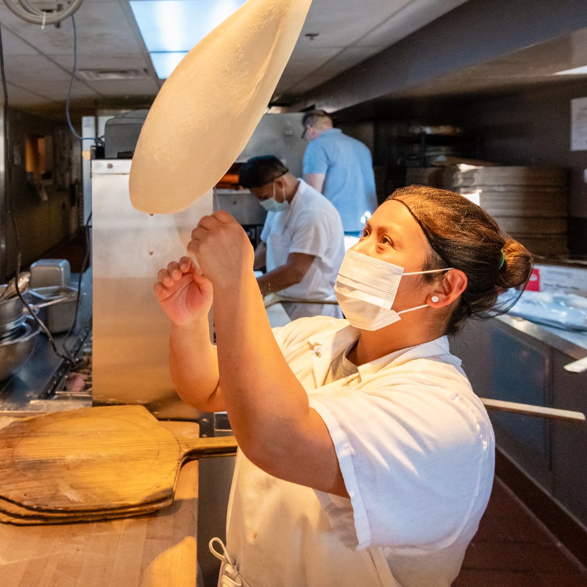 The favorite part of our day? It’s a toss-up between making pizzas and seeing our customers’ smile!