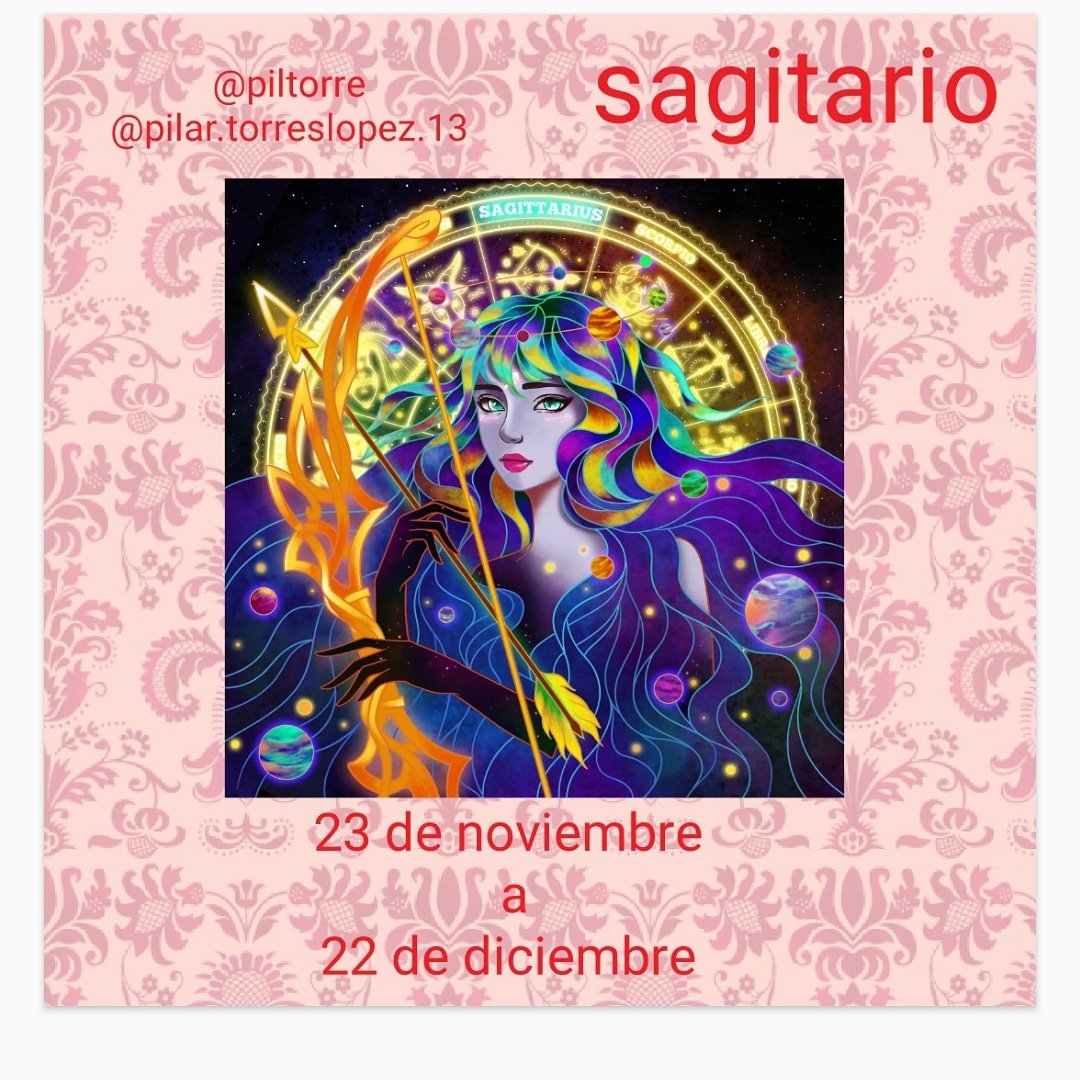 Hoy entramos en el horoscopo de sagitario
23 de noviembre a 22 de diciembre