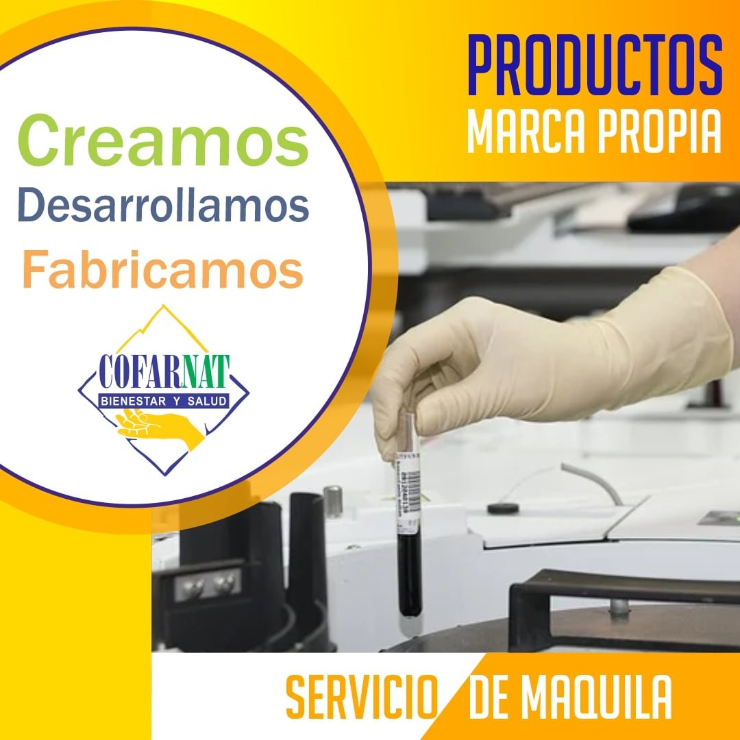 LabCofarnat's tweet image. Contamos con una moderna planta industrial en Bogotá para maquila en fabricación, envase codificado y acondicionamiento de productos naturales fitoterapeuticos y alimentos funcionales (cápsula dura, líquidos y polvos), con despachos a nivel nacional.