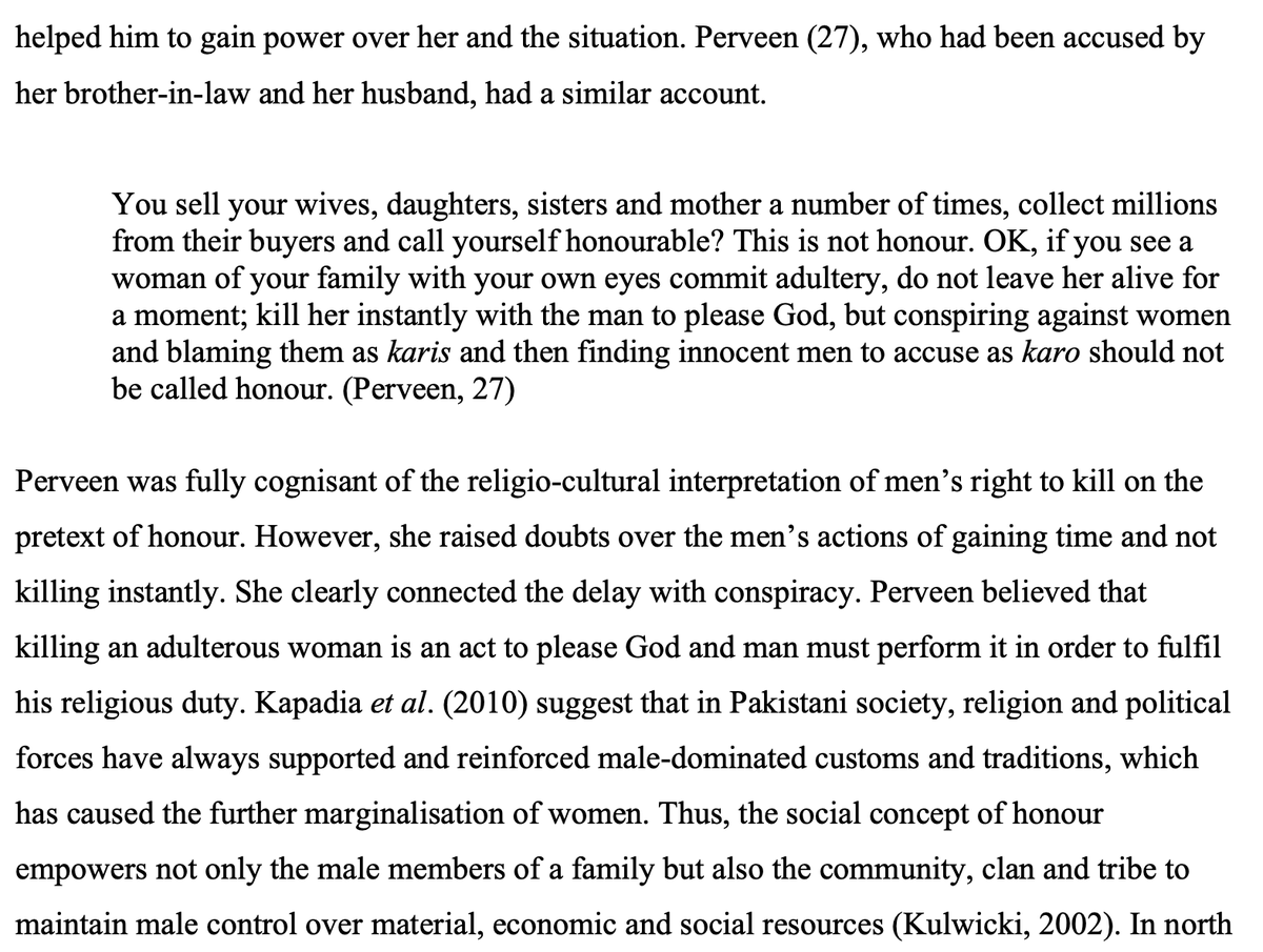 But but but.. sometimes men's refer to  #honour to disguise more mercenary motives...Laghari unpacks the entire ecosystem: how men, police, & waderas benefit from honour killings, why many perpetuate this culture of impunity.