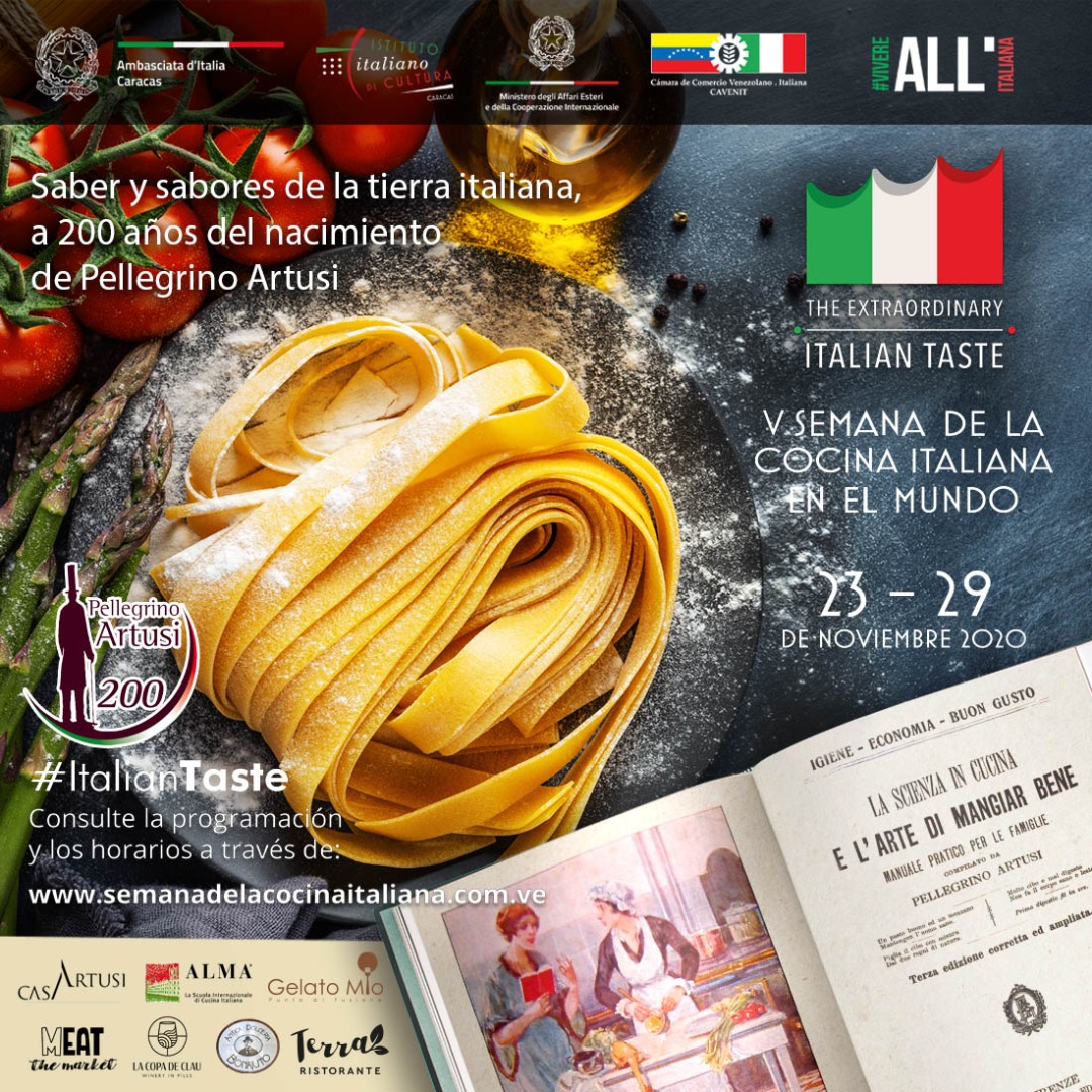 Este #24Nov estaremos conversando con <a href="/DayanaLeandro/">Dayana Leandro</a> en <a href="/placeresurbanos/">Placeres Urbanos</a> sobre las actividades de la "V Semana de la Cocina Italiana en el Mundo" #Imperdible 
Para ver la programación completa visite: semanadelacocinaitaliana.com.ve
 <a href="/ItalyinVEN/">Italy in Venezuela</a> @IICdeCaracas