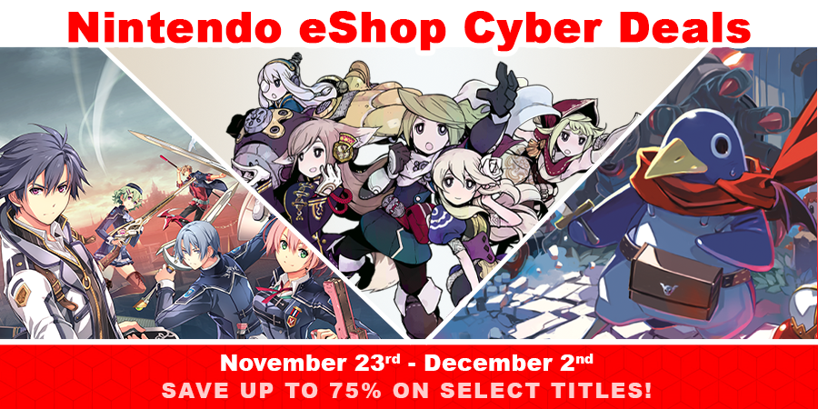NISAmerica's tweet photo. Score sweet deals on select titles right now through Nintendo eShop! Save on select titles such as PRINNY®: CAN I REALLY BE THE HERO, Trails of Cold Steel III, The Alliance Alive HD Remastered, and more! Check it out: (https://t.co/fxH4DrGO51) https://t.co/fQCA0OQvyF