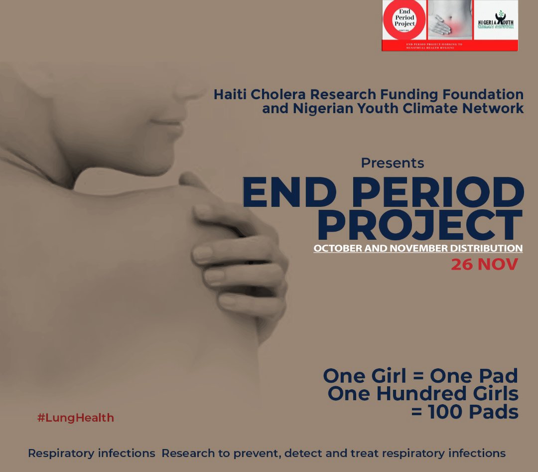 HcrffP's tweet photo. Due to the endsars protest nation wide , October distribution was cancelled and with that in mind we process to throw a massive distribution to cover the October &amp; November distribution session.
We are pading 100school girls and 100 street girls..

#LungsHealth
#Endperiodproject https://t.co/ePCgGLLhr8