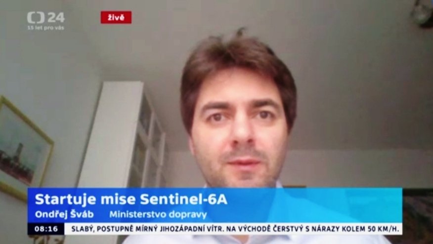 katka_nedbal's tweet photo. 🚀🛰️ Start družice #Sentinel6A Michael Freilich pro @CopernicusEU komentoval Ondřej Šváb @min_dopravy
🇪🇺🤝🇺🇸 Mezinárodní spolupráci doplnili i Češi 🇨🇿 přípravou neletového kusu HW via @Studio6CT @CT24zive
🎬 https://t.co/JFNOTJ0hTc
#SeeingTheSeas https://t.co/pZT277QiHg