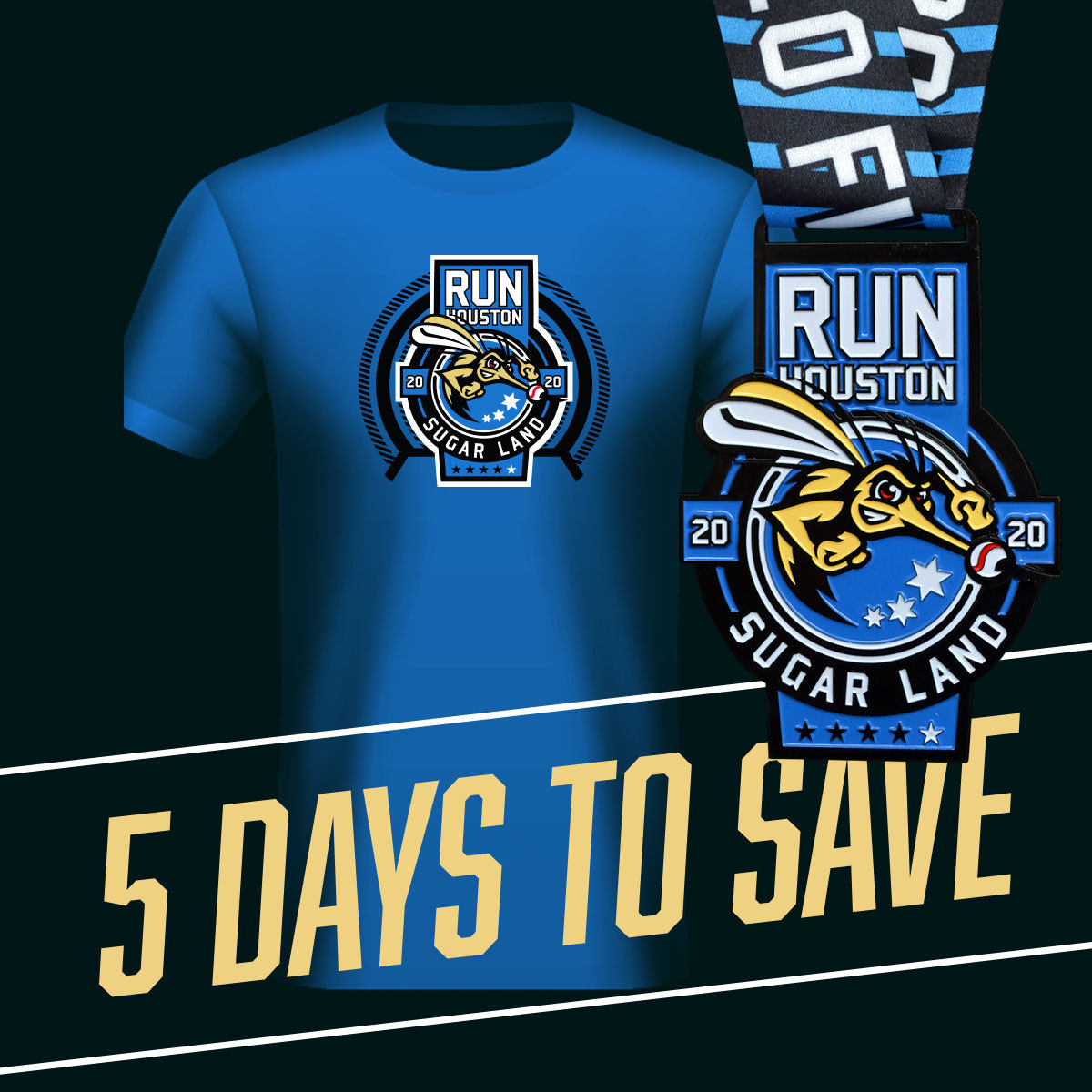 Prices for the Run Houston! Sugar Land Virtual Race are going up on Black Friday, Nov 27.  All participants will receive a custom designed, electro-plated finisher medal &amp; soft cotton/poly blend t-shirt! Register today and save some 💰 for the holidays! ➡️ bit.ly/RHSugarLand