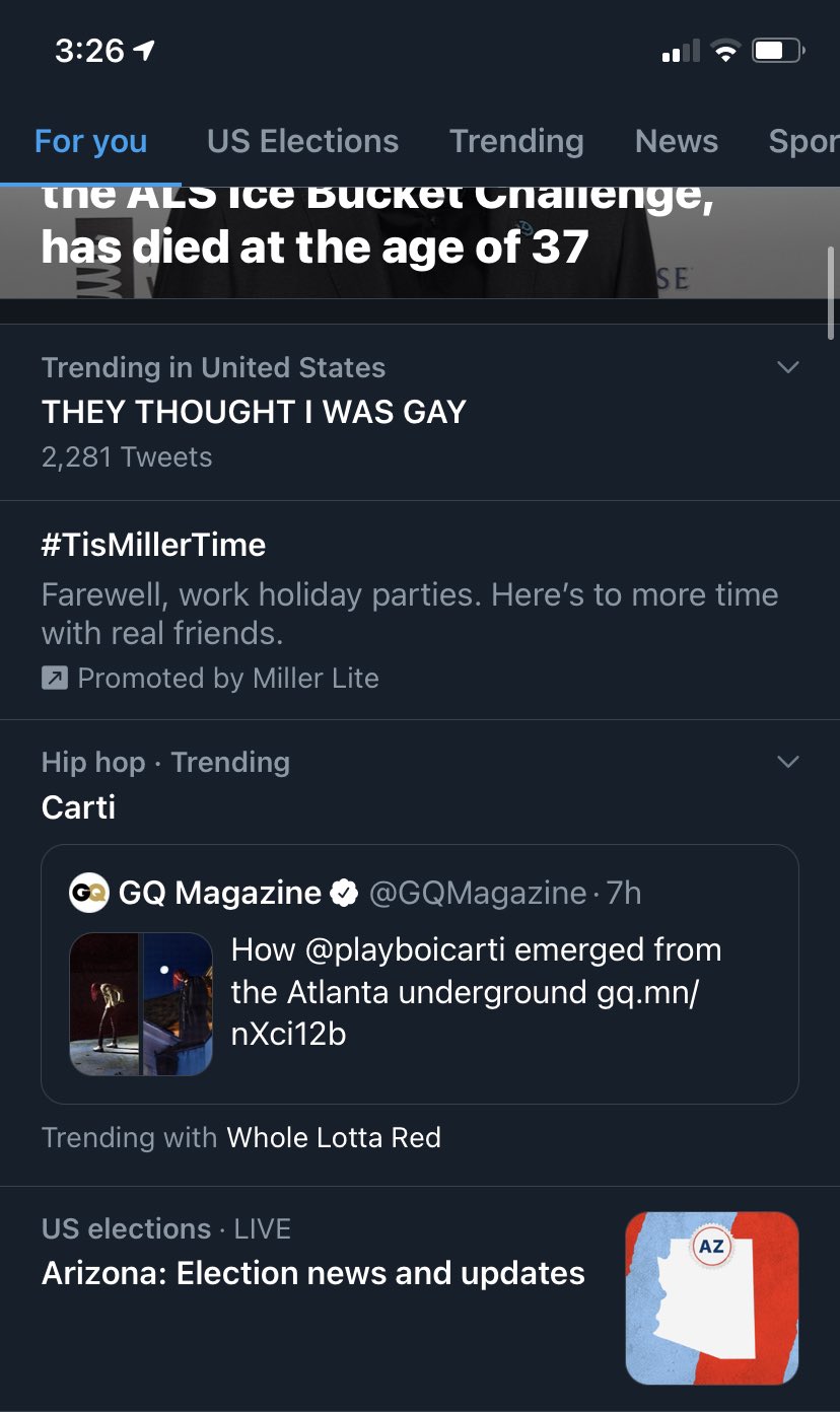 R 🛸 on X: "Playboi carti really got “THEY THOUGHT I WAS GAY” on the  trending page LMAO https://t.co/nLwvQJAt0h" / X