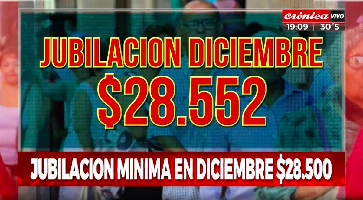 Jubilación mínima en diciembre: $28.500 https://t.co/2LCwK3khVr https://t.co/iV0GGdzY2f
