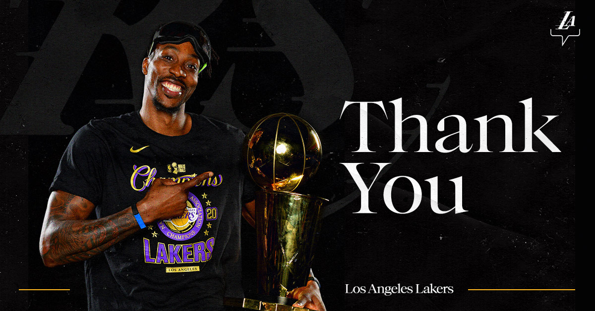 Lakers's tweet photo. A group we'll never forget. Thank you for representing the Purple and Gold 💜💛 https://t.co/tXYgbkoeYb