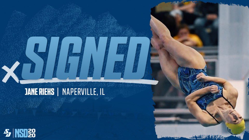 ChrisRiehs's tweet photo. The coach at USD just sent this to Jane. They’ve got girls coming in from NJ and CO to join Jane on the team next year.  @NeuquaAthletics @swimNVdiveNV @NeuquaValley @USDswimdive https://t.co/xmn7XKRKkW
