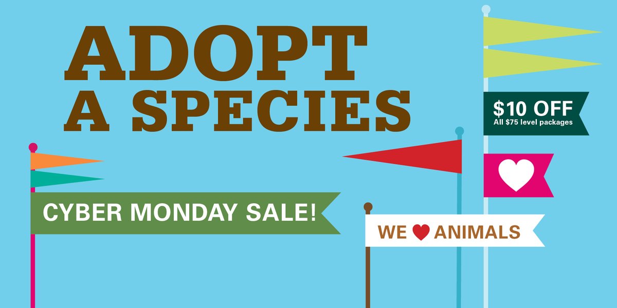 ConservNtn's tweet photo. Cyber Monday starts now!
Get your holiday shopping started and save $10 off all of our $75 Adopt packages while showing your support for the Smithsonian's National Zoo's species-saving mission. Adopt today! https://t.co/zH1CnfNdBw
#wearefonz #friends #adoptaspecies #pandacub https://t.co/7jUNk2wcYG