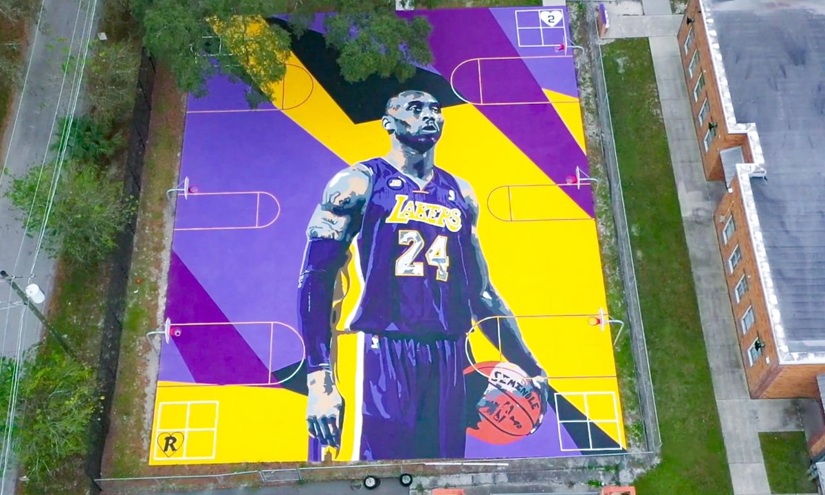 AlbertoPereiro's tweet photo. Nuevo mural de @kobebryant en Florida. Sin palabras https://t.co/FHbvrARd4u