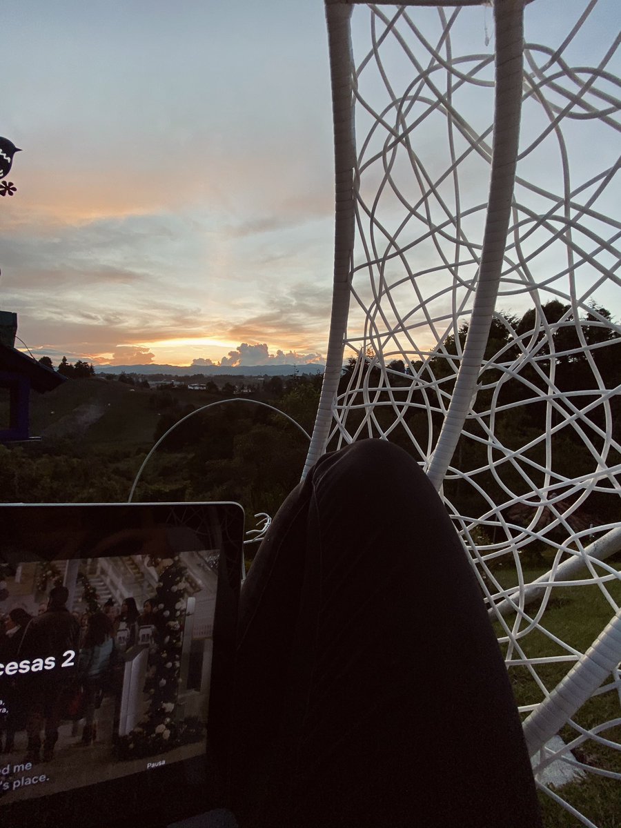 Yo estoy viendo Intercambio de princesas 2 y el atardecer desde un nido colgante, y ustedes? https://t.co/nHmcrkMuQe